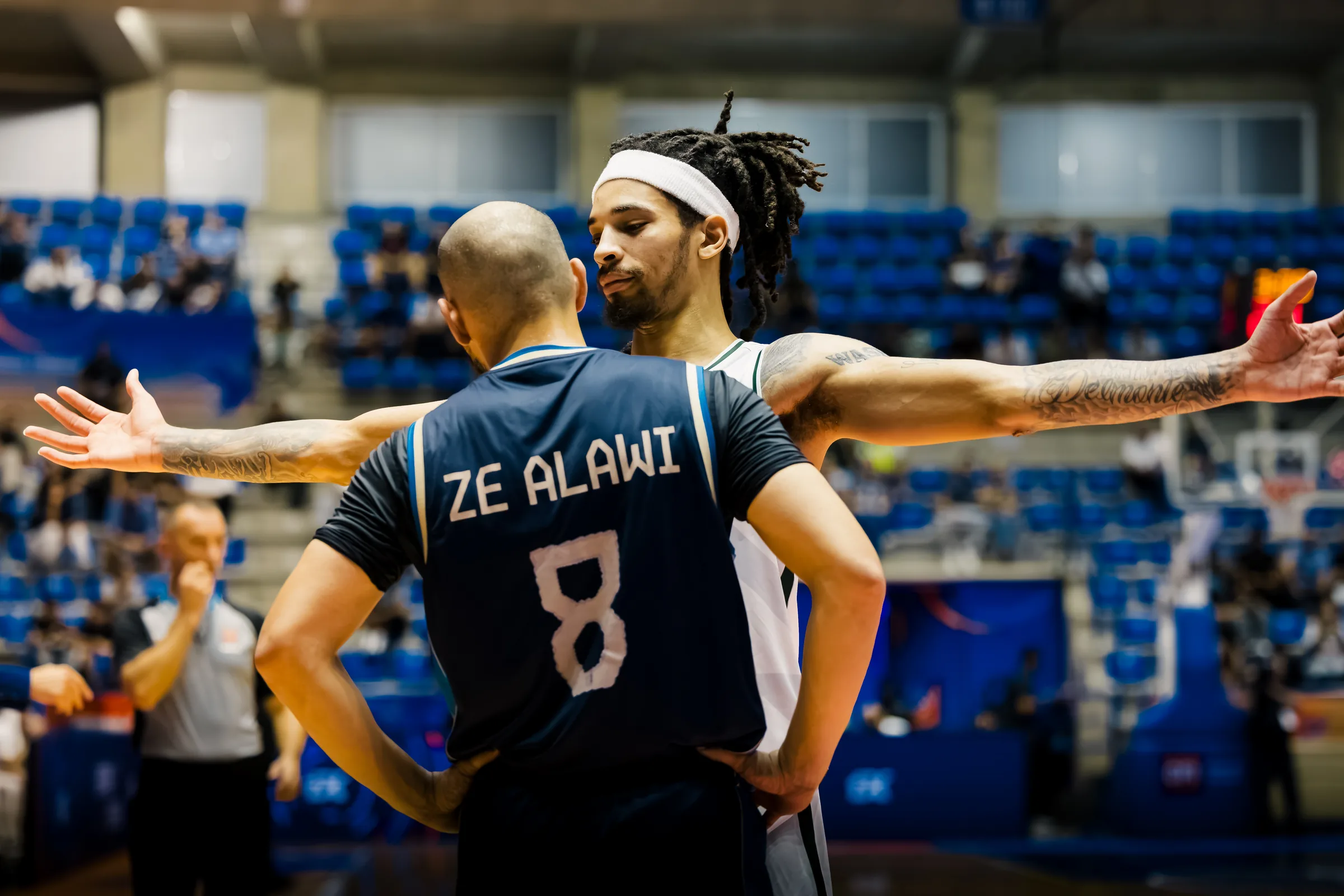 Sagesse #42 and AlUla #8 Ze Alawi, FIBA WASL Final 8 in Lebanon