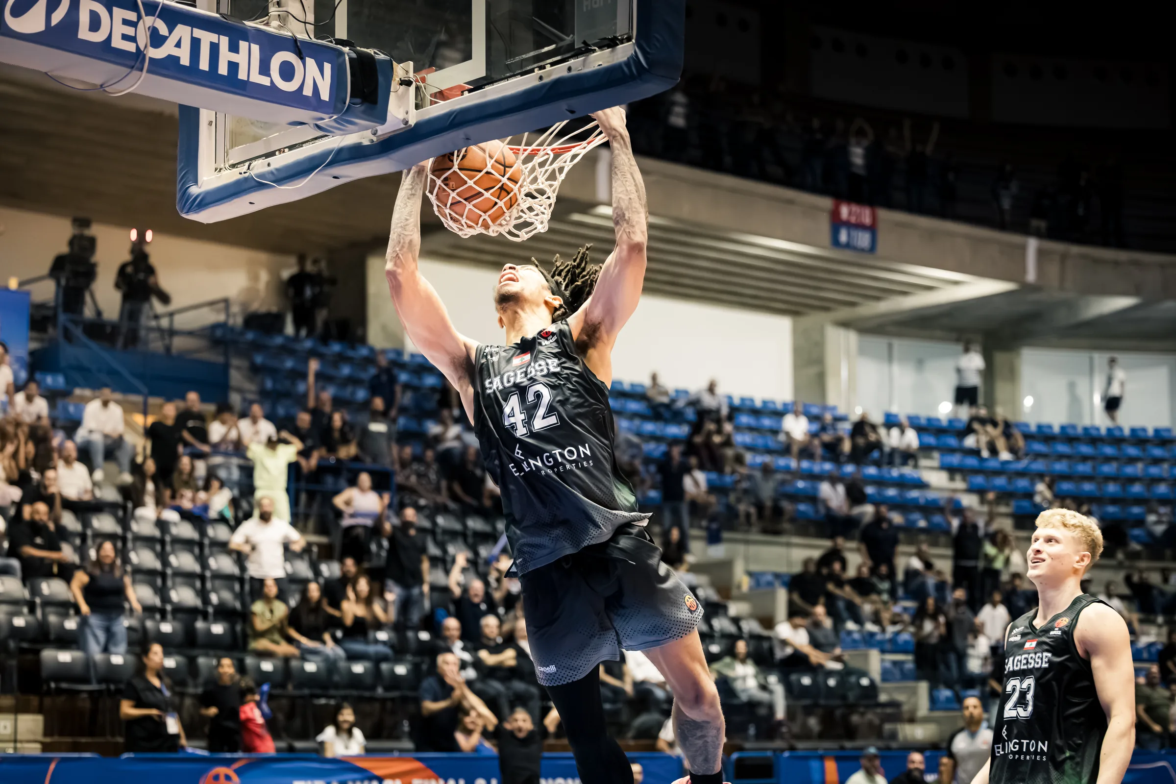 Sagesse #42 throws it down, FIBA WASL Final 8 in Lebanon